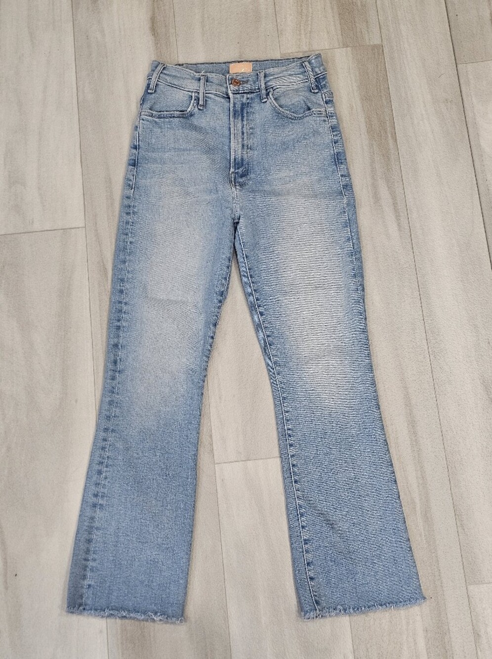 MOTHER The Hustler Ankle California Cruiser Jeans Size Raw Hem 26